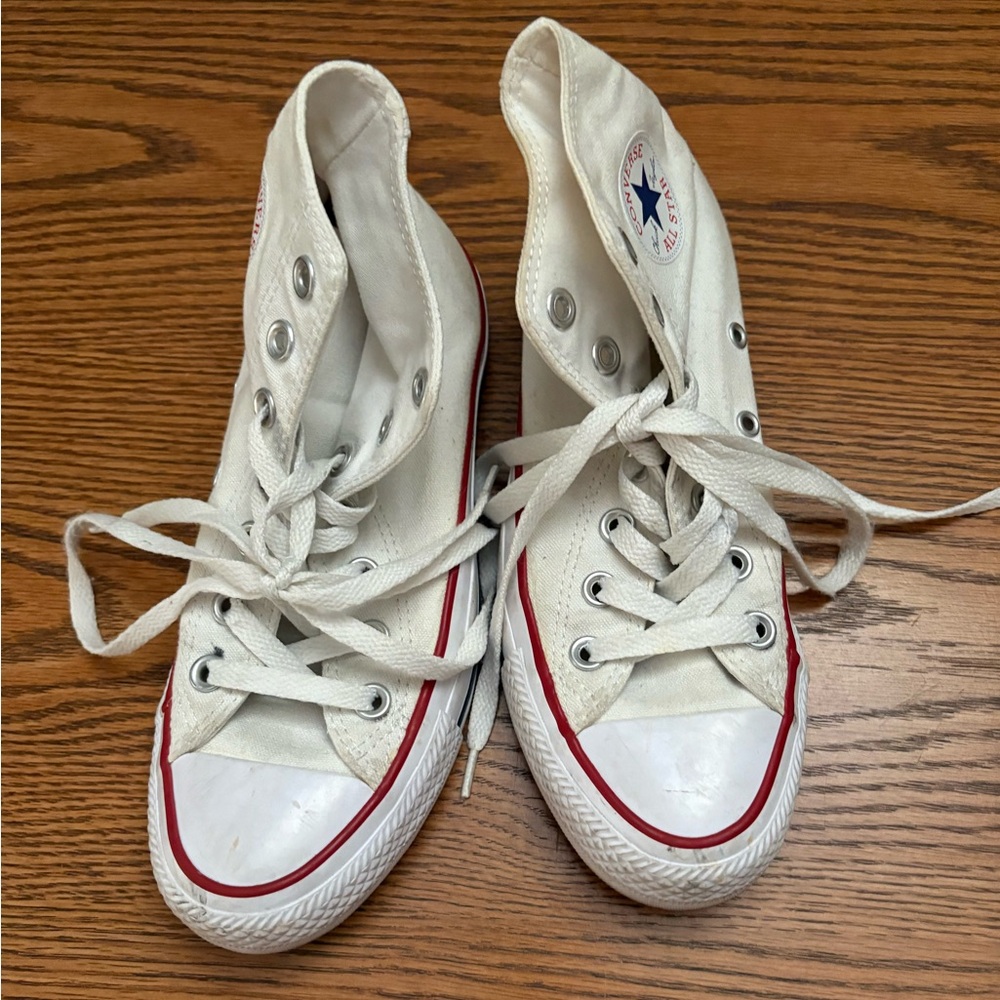 White High-Top Converse